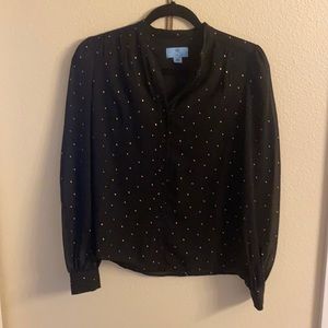 CeCe black blouse